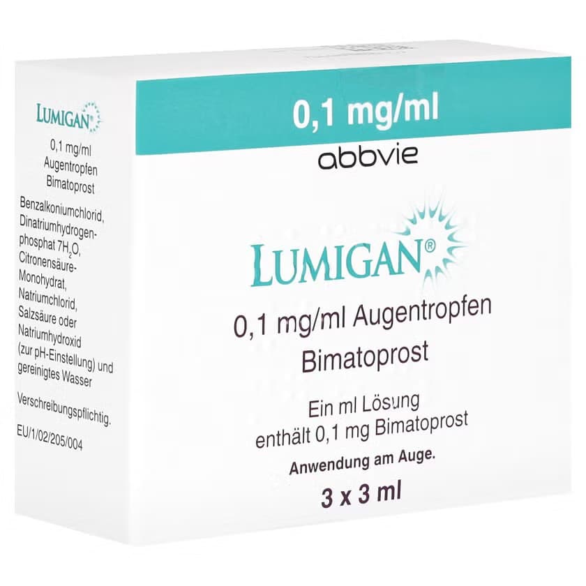 LUMIGAN 0.1 mg/mL, 1x3mL